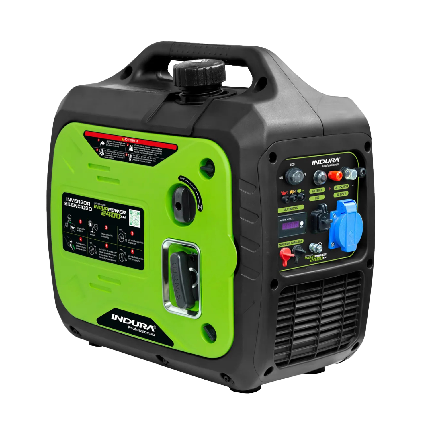 Generador inverter Insonorizado 2.4Kw indurpower 2400 SM Indura 1
