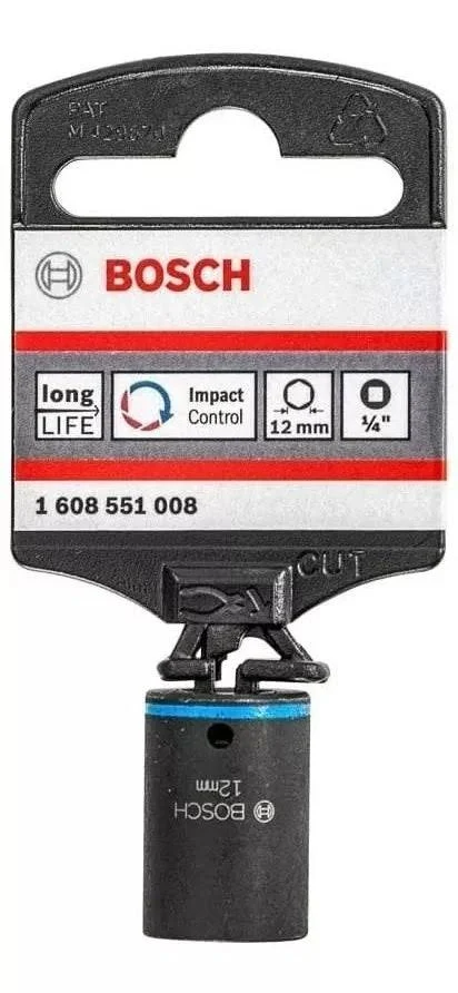 Dado Impacto Bosch 1/4 Hex 12mm 1