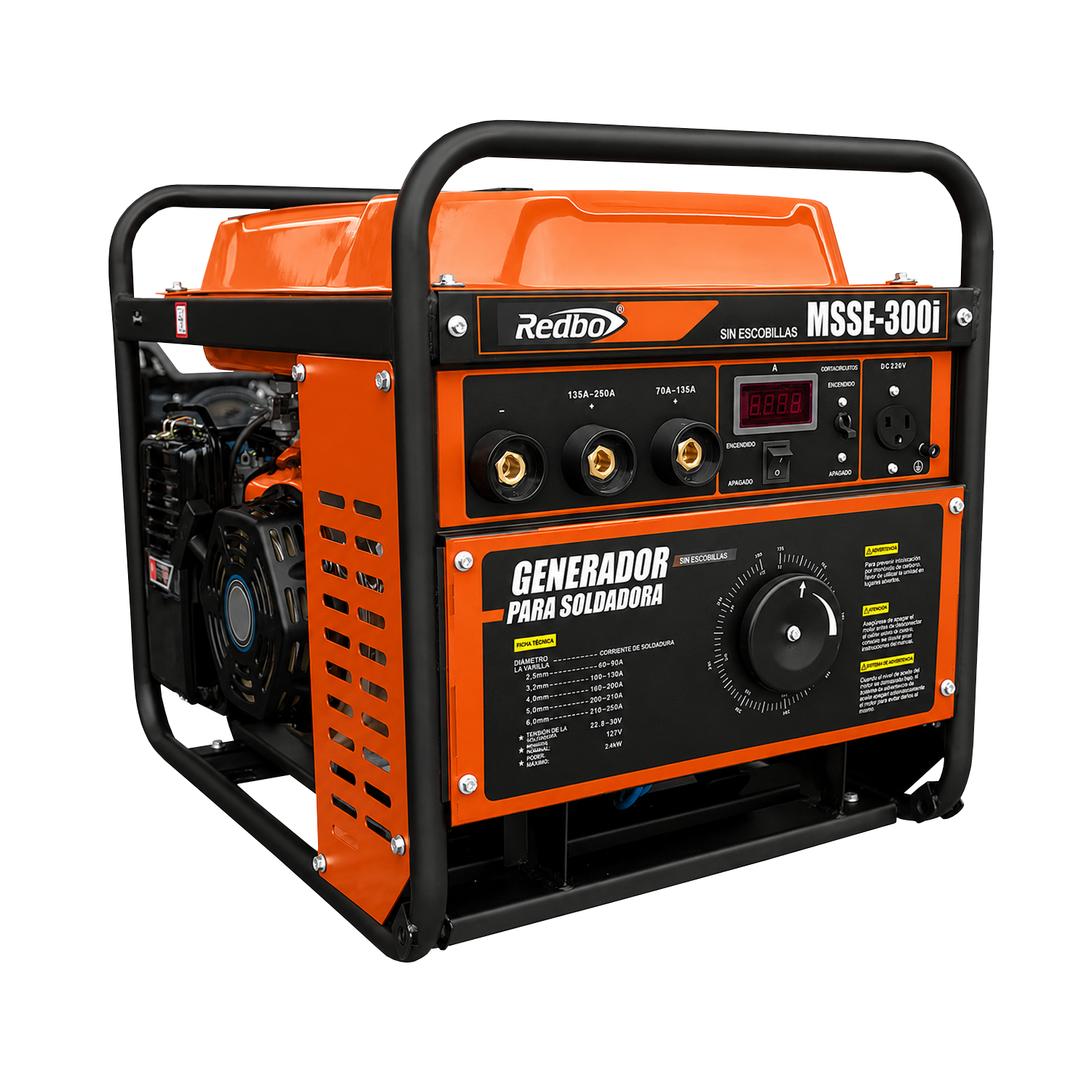 Moto soldadora 300Amp MSSE-300I Redbo 1