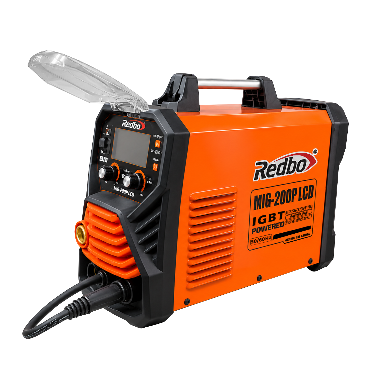Soldadora MIG/MMA/TIG Pantalla LCD + Pistola Digital MIG-200P LCD Redbo 1