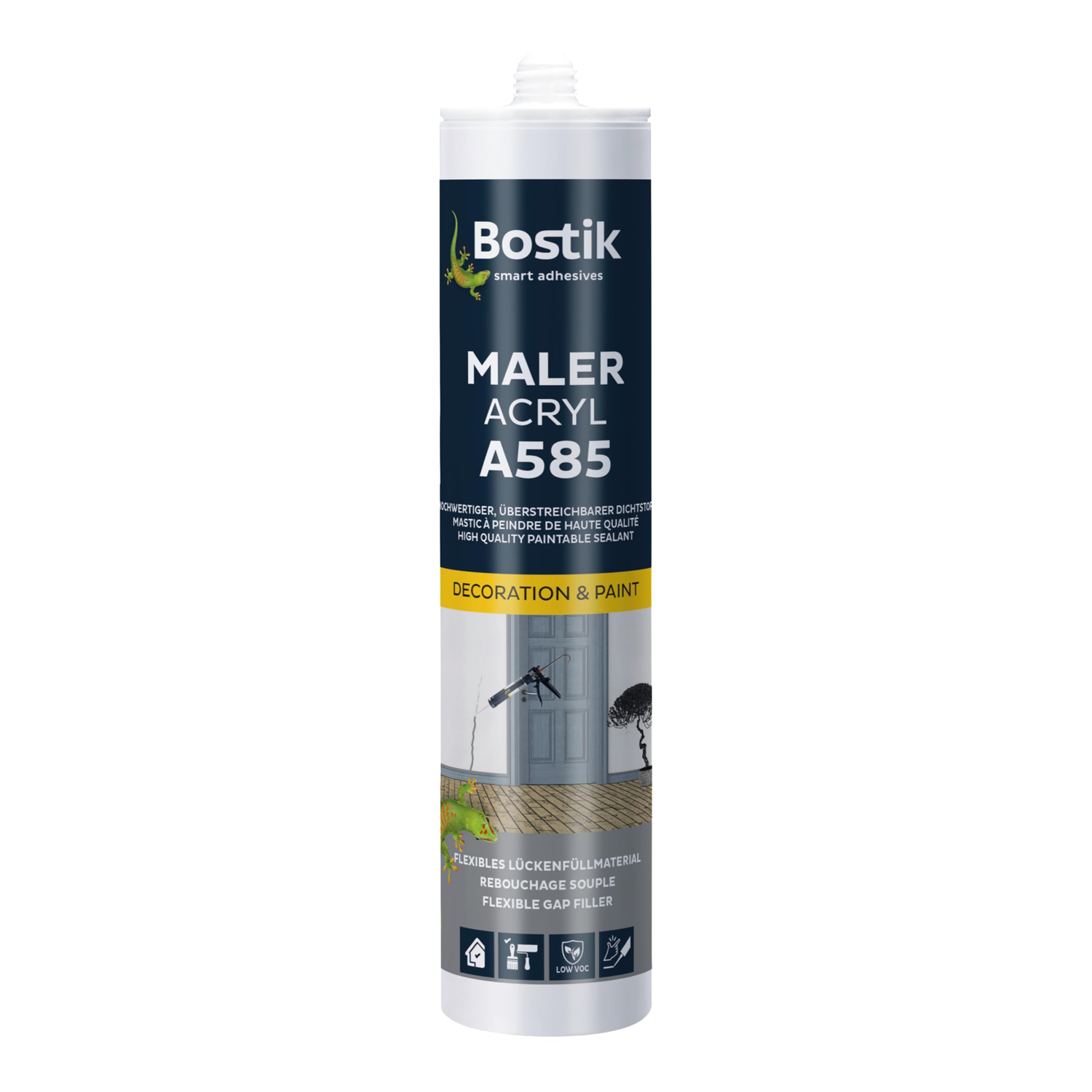Adhesivo / Sellante acrílico Blanco 310Ml A585 Bostik 1