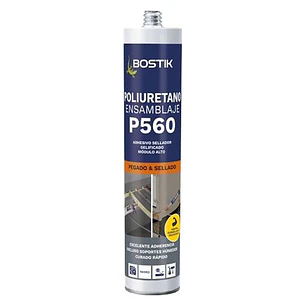 Sellante de poliuretano 600ml Gris P560 Bostik