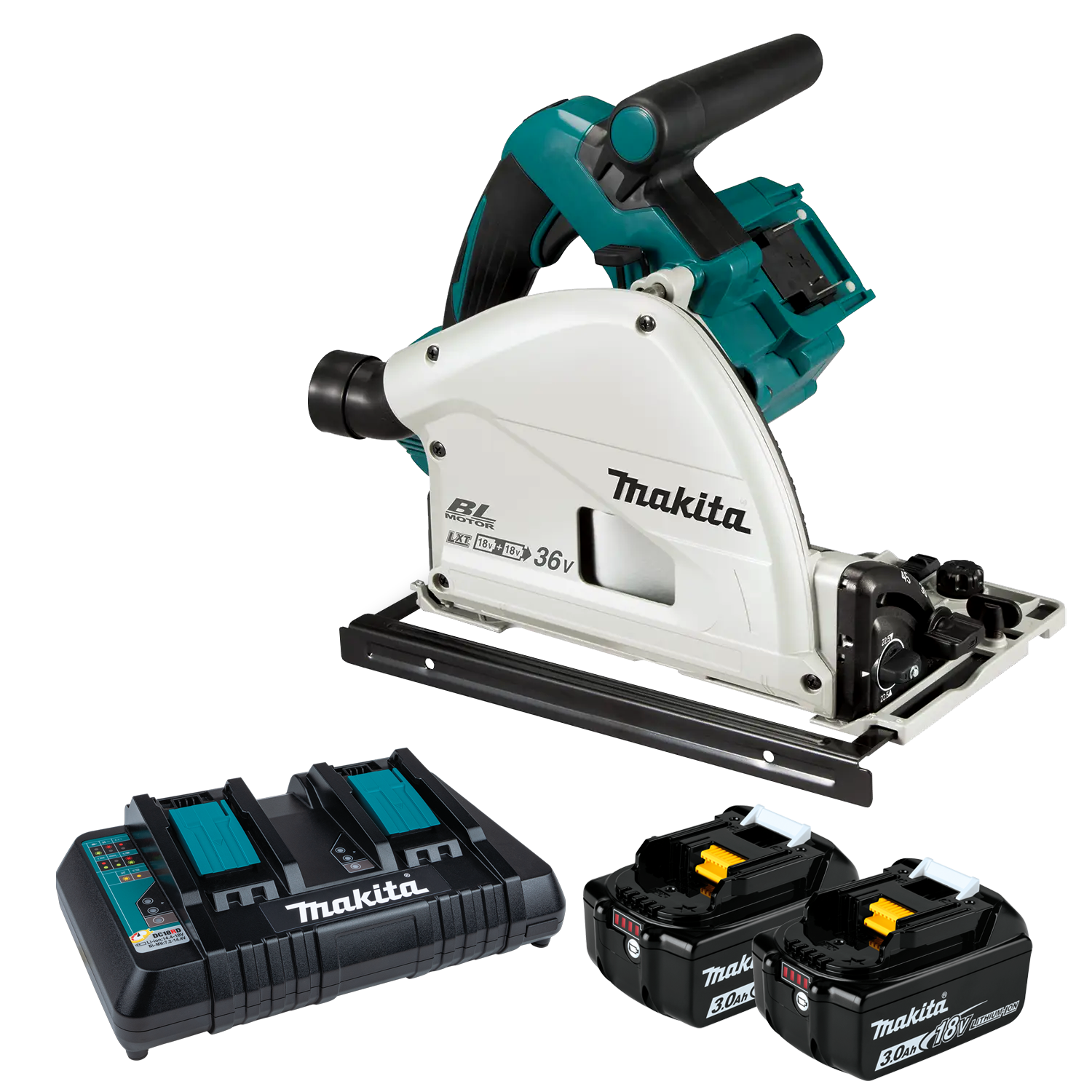 Sierra Circular de inmersión Inalámbrica 6-1/2″ 36v(18vx2) BL DSP601Z-1 Makita 1