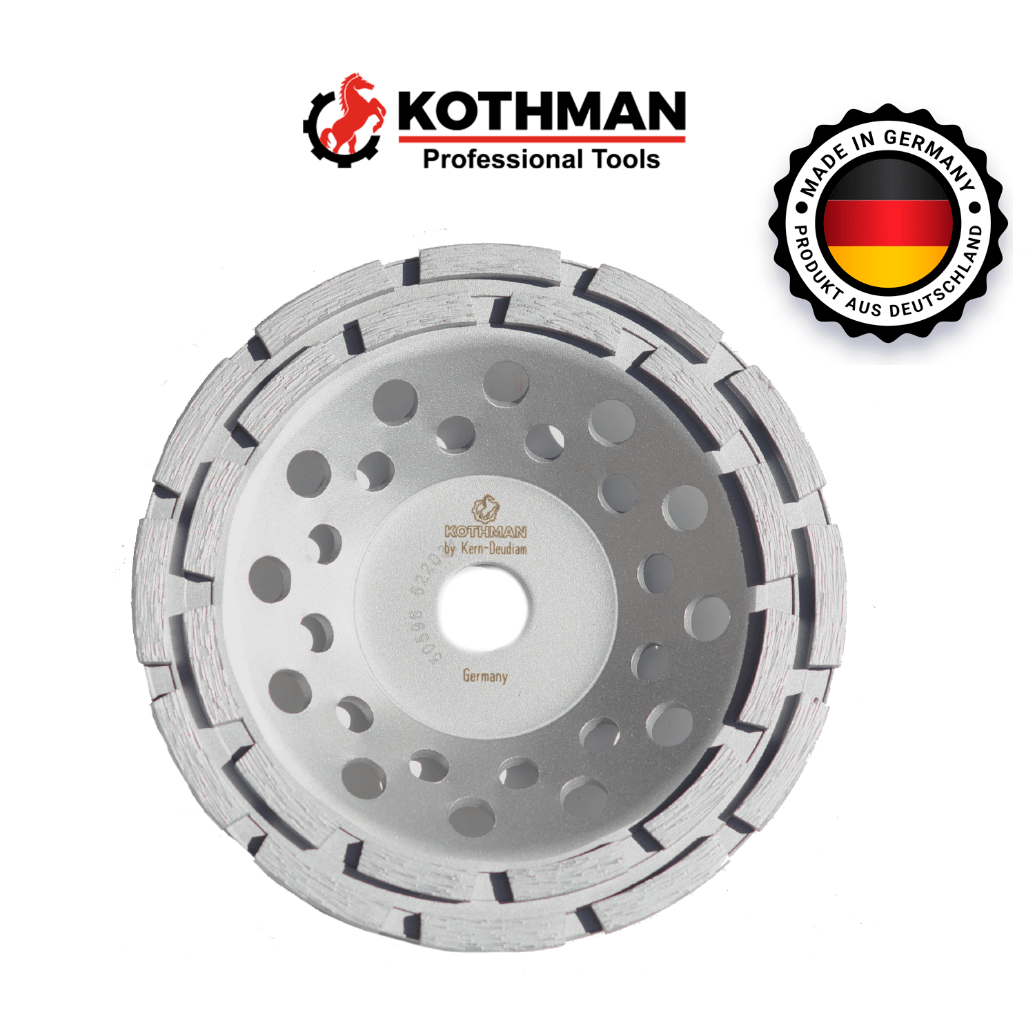 Copa diamantada doble segmento Kothman 1