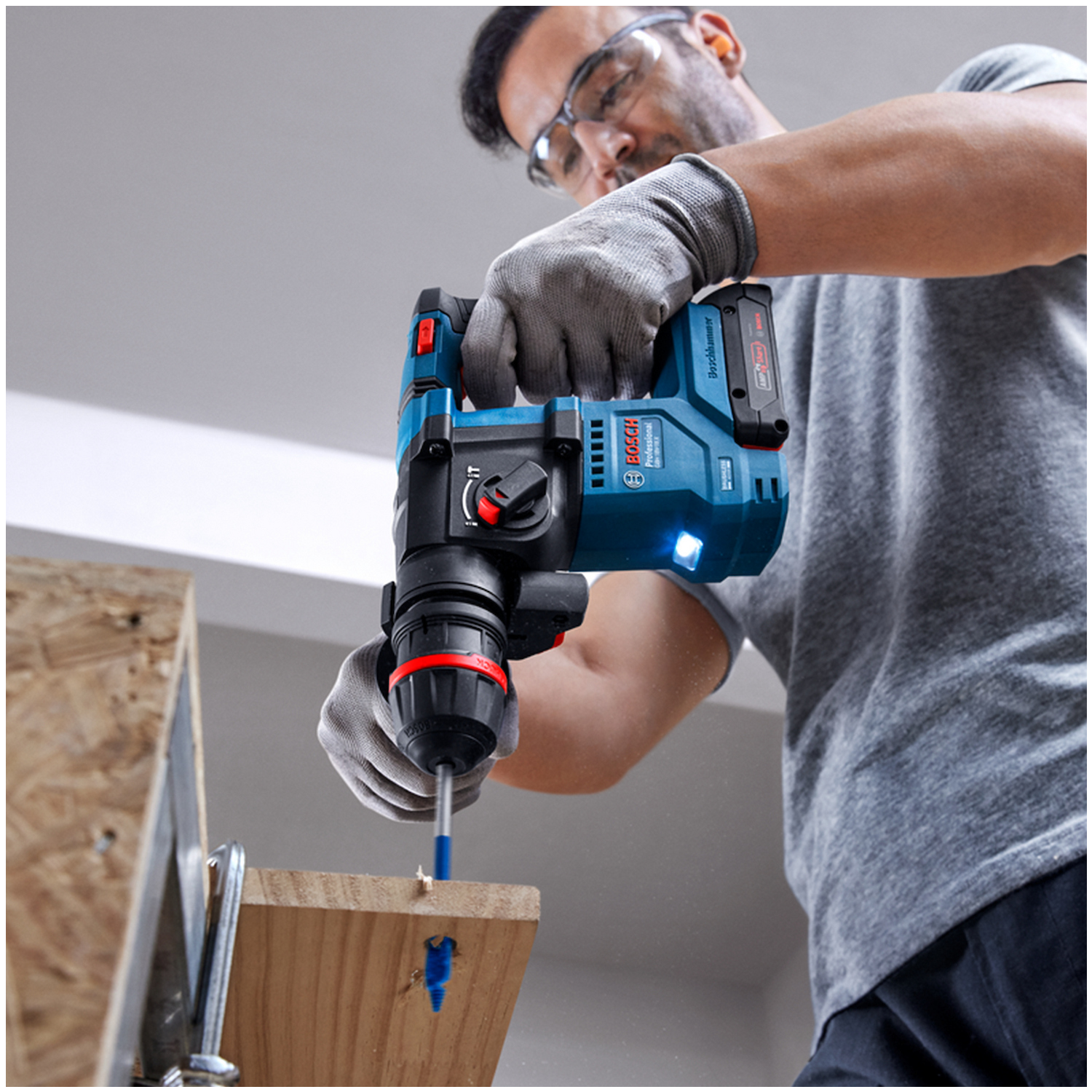 Rotomartillo Inalámbrico SDS-PLUS 10mm 18V BL Pro GBH18V-18X Bosch 3