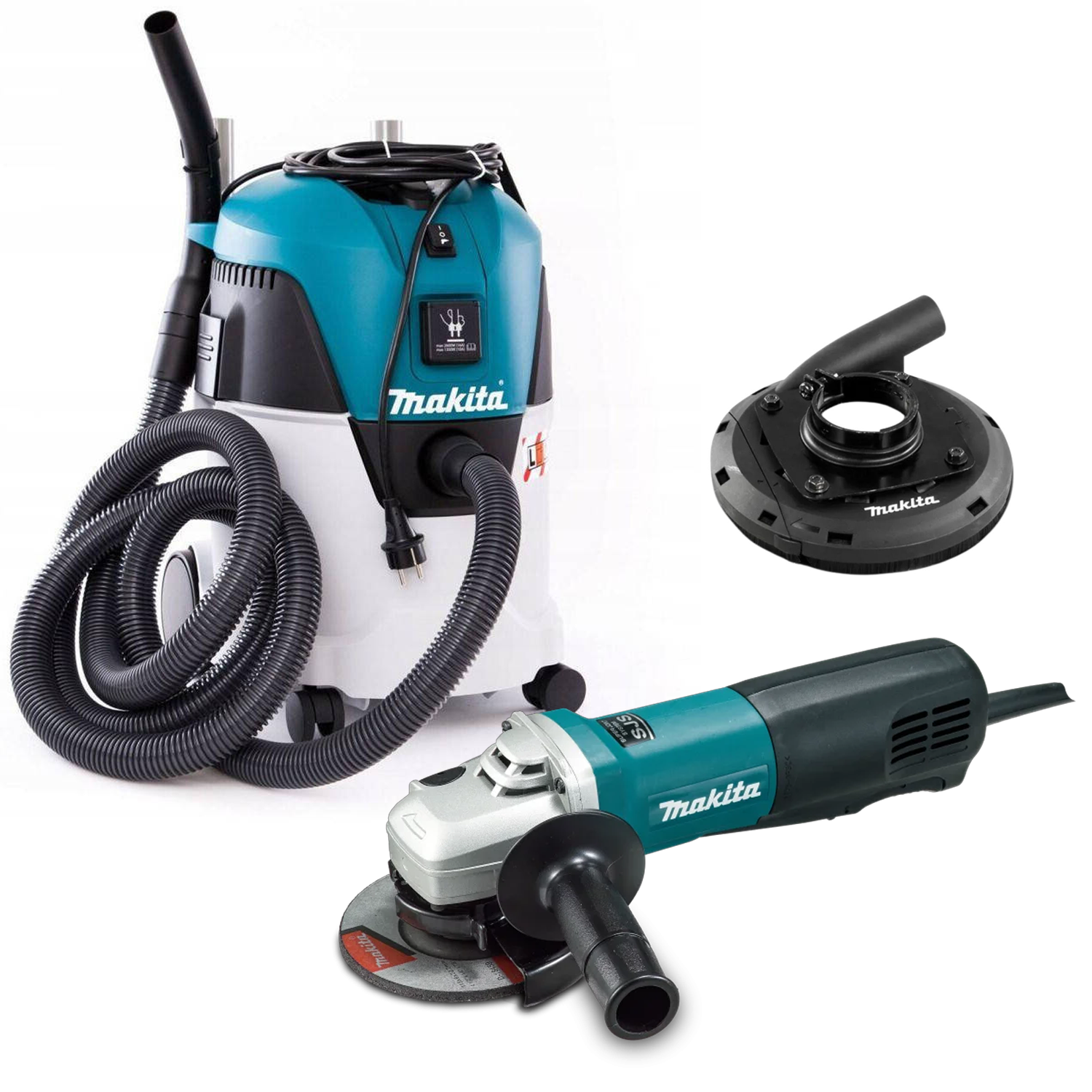 Kit de aspiración Aspiradora Húmedo / Seco 25lt + Esmeril angular 4-1/2