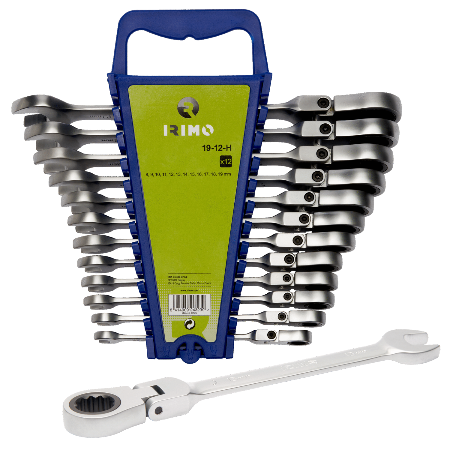 Juego 12 Pzs llaves punta corona flexible 19-12-H Irimo 1