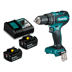 Taladro Percutor 13mm Inalámbrico 18V BL DHP485RFE Makita