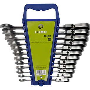 Juego 12 Pzs llaves punta corona flexible 19-12-H Irimo