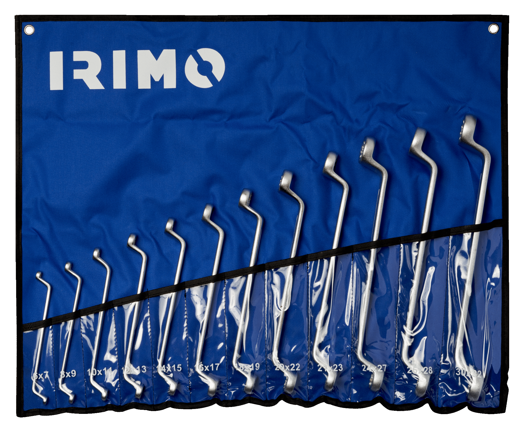Juego 12 Pzs. Llaves Acodadas doble corona 15-12-W Irimo 1