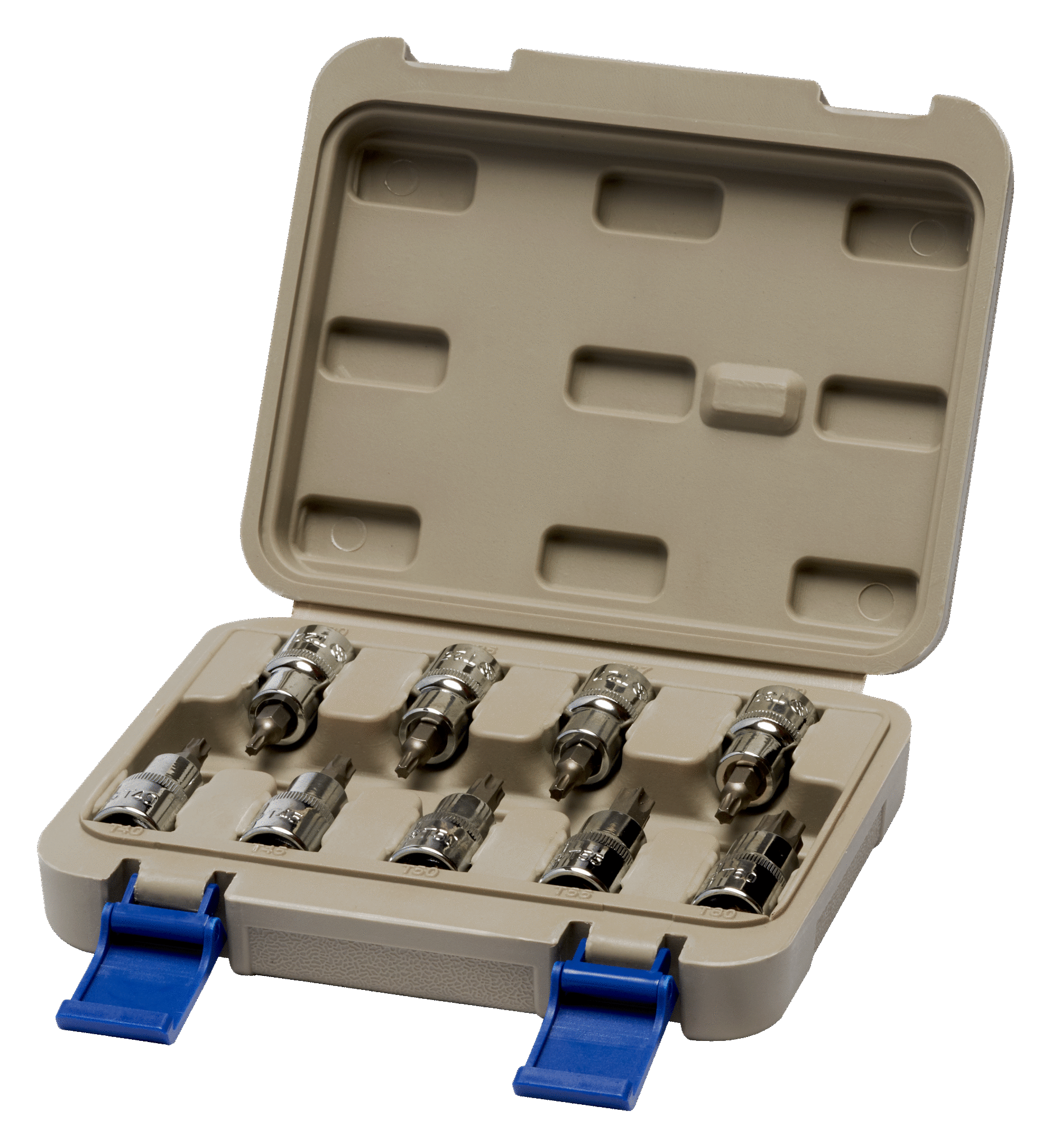 Juego 9 Pzs Dados torx 1/2