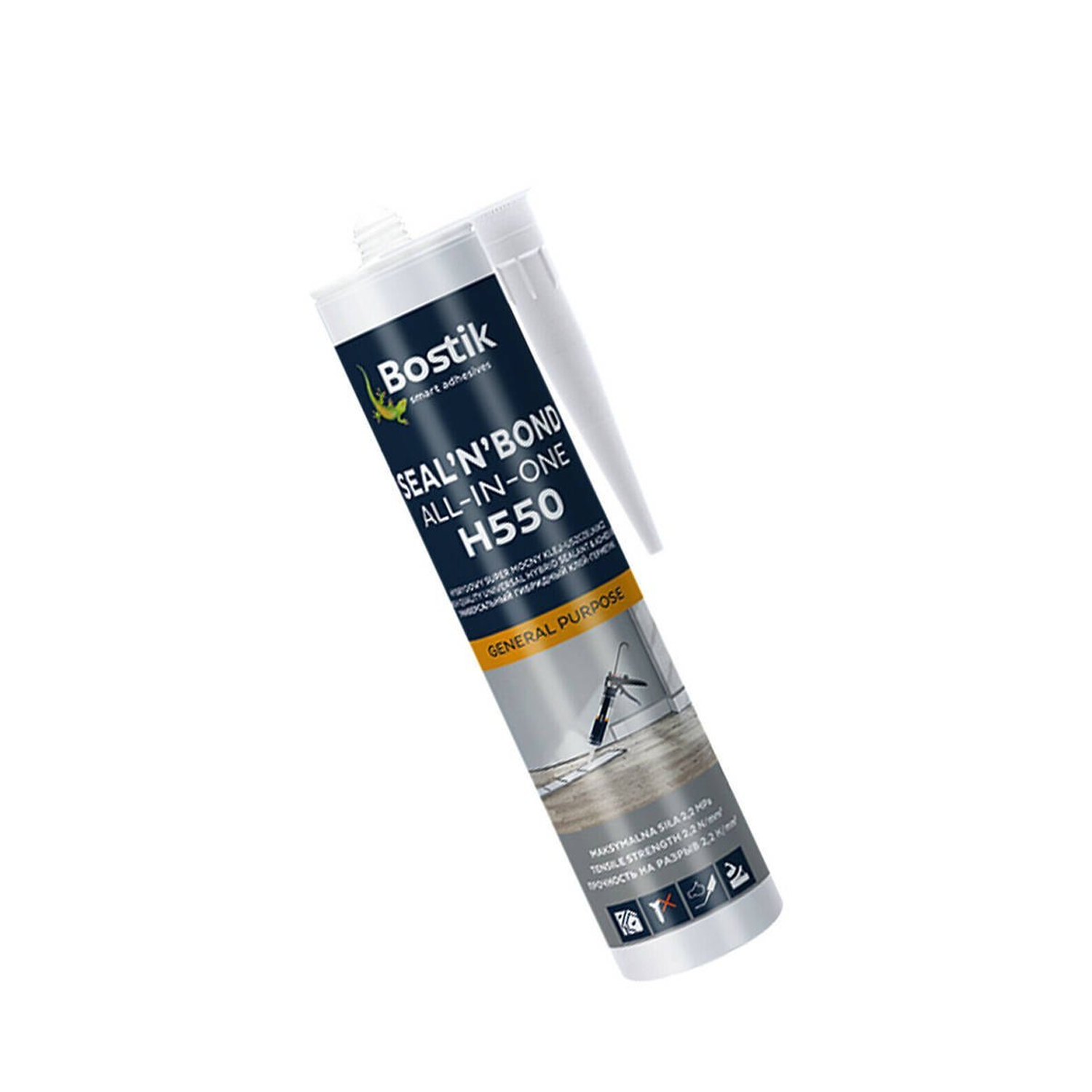 Sellante multipropósito Hibrido 290Ml Blanco H550 Bostik 1