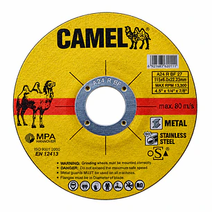 Pack 5 Pzs. Disco de Desbaste metal / Inox 4-1/2