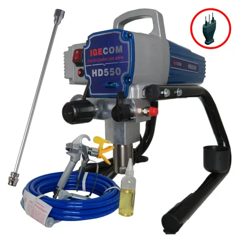 Equipo De Pintura Airless 2.000w 2.5 Lpm 3200psi HD550 Igecom 3
