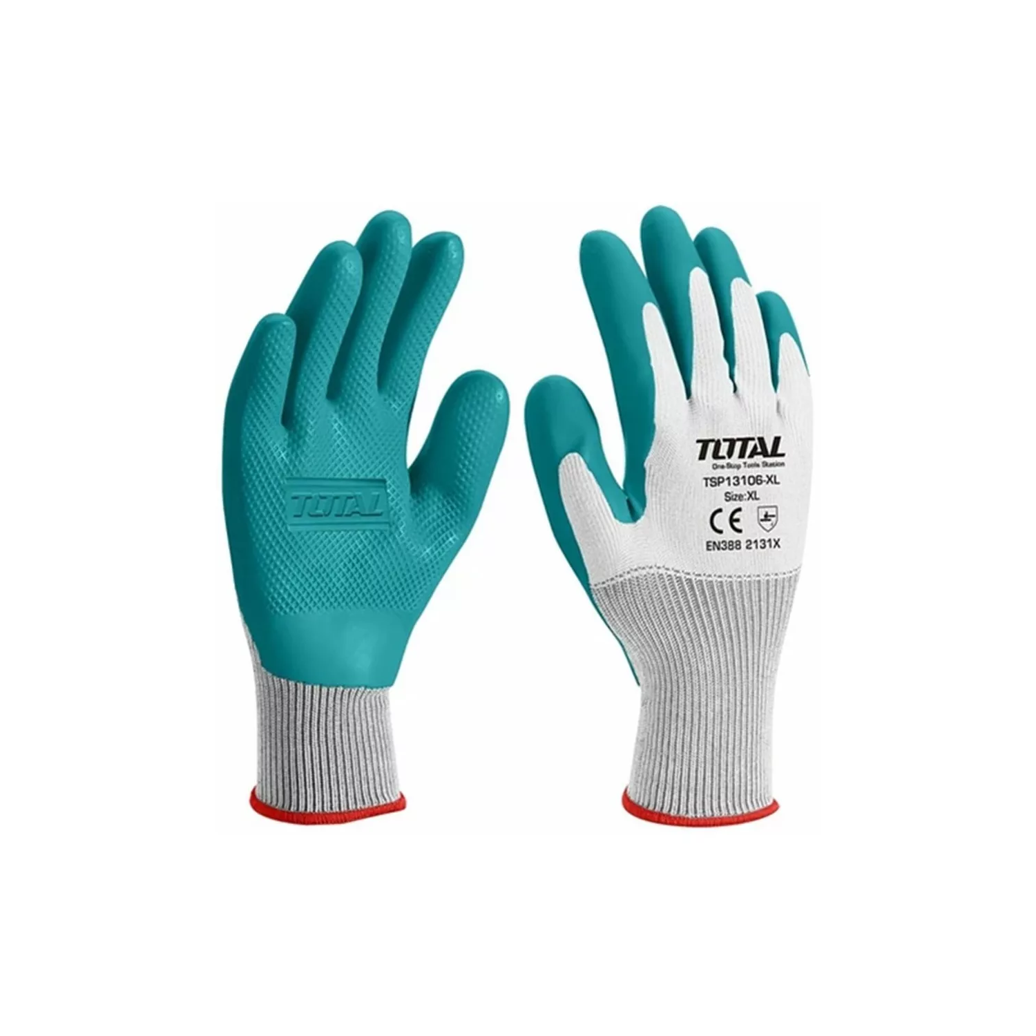 Guantes de latex XL TSP13106-XL Total 1
