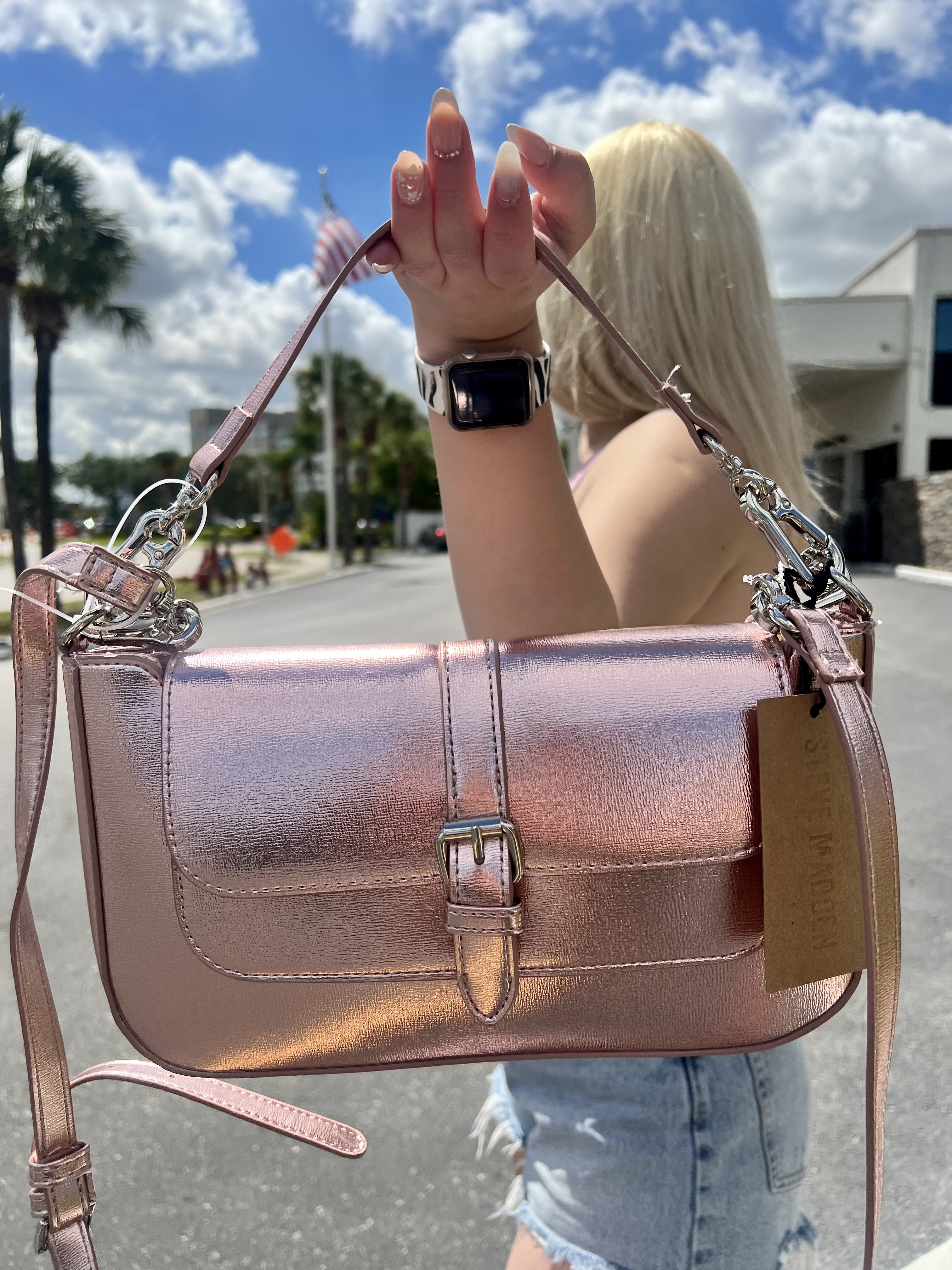 Bolso Bandolera Steve Madden Blush Mult