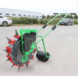 Sembradora + abonadora rotativa rotatorio manual r249 12 picos hortalizas fertilizador