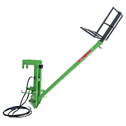 Cargador elevador de fardos de forraje r1m levantador apilador de pacas (para usar con carro de arrastre y tractor)*