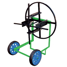 Enrollador de mangueras agricola con ruedas r299 carrete de riego