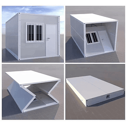 Casa contenedor plegable 20pies oficina container r3.49M