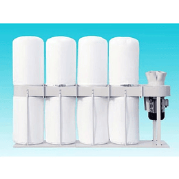 0 Extractor de polvo aserrin 8 bolsos 7.5kw 380V $2.5M industrial virutas de madera carpinteria taller