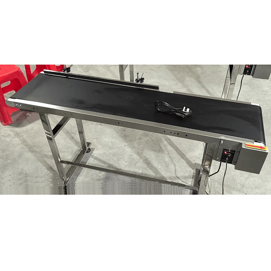 Banda cinta transportadora acero inoxidable 1.5mx30cm r790 alimentos pequena