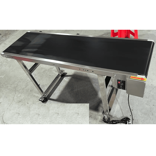 Cinta banda transportadora plana inspeccion seleccionadora 1.5mx40cm r1m clasificacion seleccion frutas hortalizas