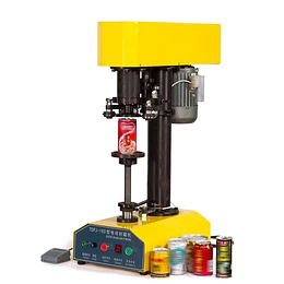 Selladora tarro latas de aluminio semi-automatico tapa CDL 202 $1.5m maquina enlatadora cerradora tapadora cannular engargoladora (cerveza jugo bebida gaseosa)