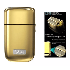  Hairstar Gold Metalica Shaver Cordless Recargable