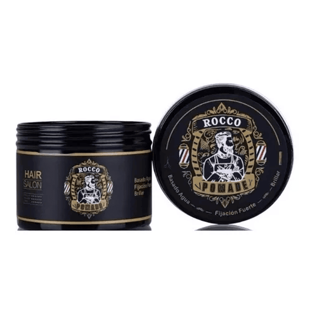 Rocco Cera Pomade Basado Agua Fijador Fuerte Y Brillo 150g