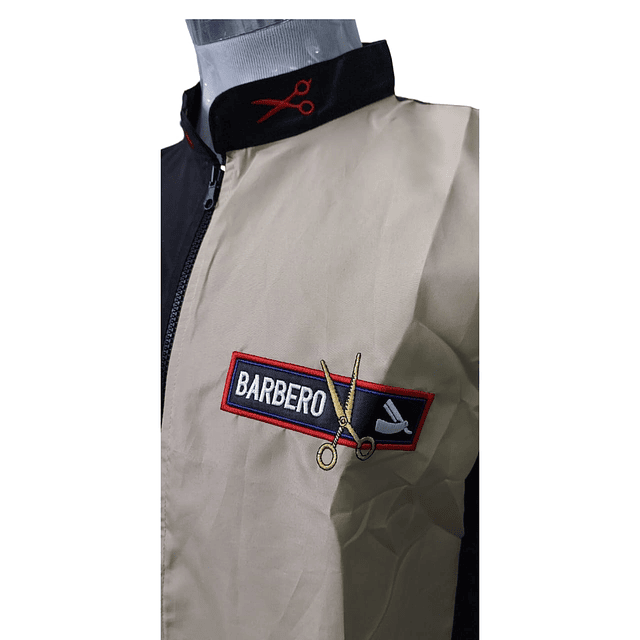 Chaqueta Barbero modelo beige con negro