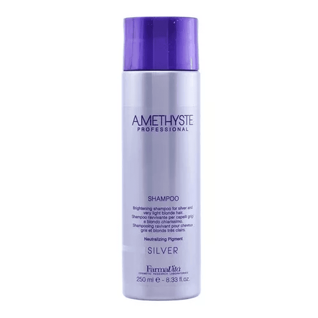 Amethyste Shampoo Silver Azul 250ml Mechas Platinadas