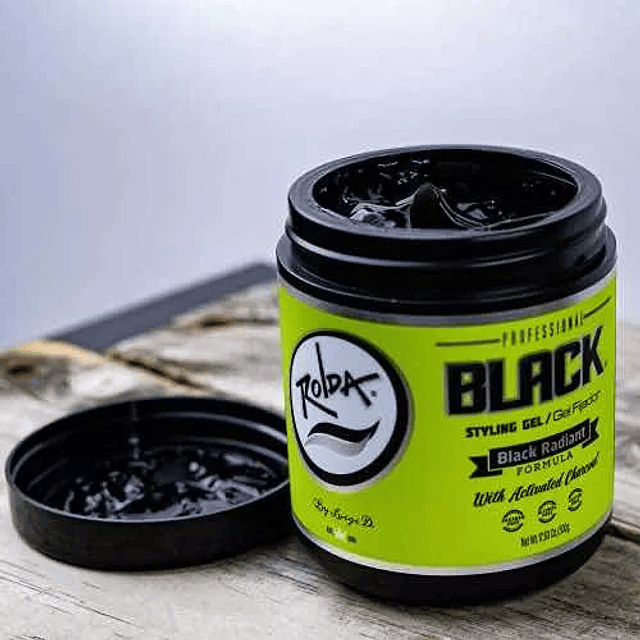 Rolda Black Styling Gel 500g Barberia Peluqueria