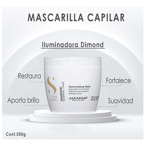 Mascara Iluminadora Semi Di Lino Alfaparf 500ml