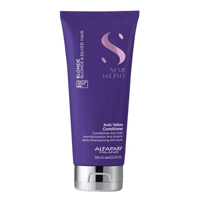 Alfaparf Semi Di Lino Blonde Silver Anti Yellow Hair Acondicionador