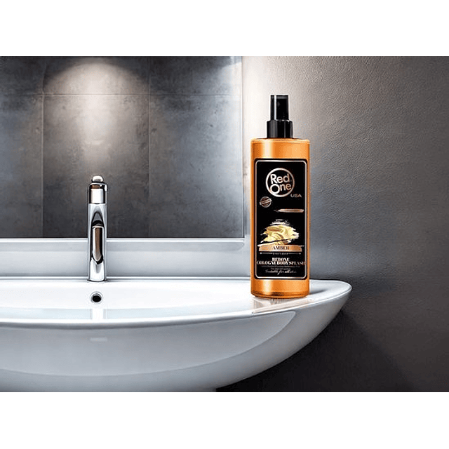 Colonia After Shave Body Splash Amber 400 Ml - Red One