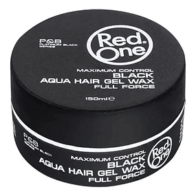   Cera con Brillo RedOne - Black Aqua Hair Gel Wax 150ml. Cera Gel Con Brillo y Fijación Fuerte