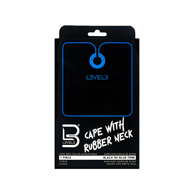 Capa Con Cuello De Goma – Black w/ Blue Trim Level 3
