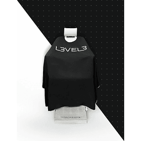 Capa Con Cuello De Goma – Black w/ White Trim Level 3