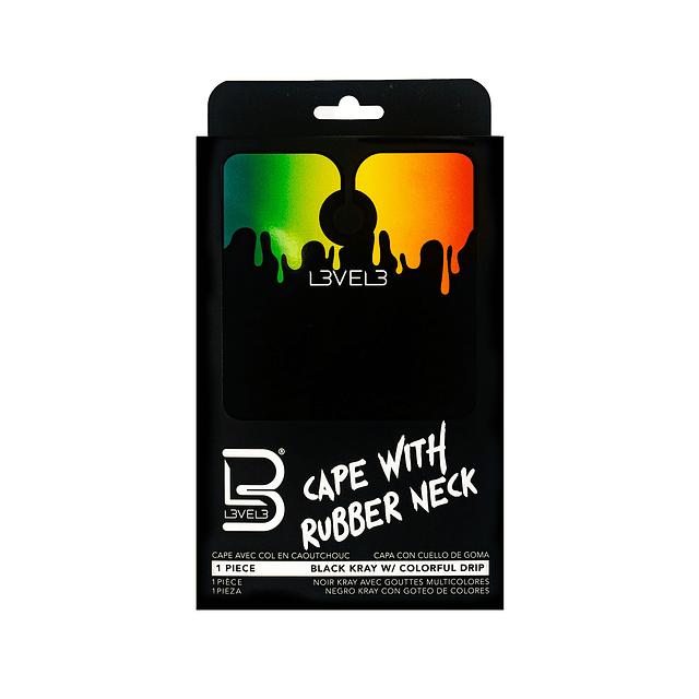 Capa Con Cuello De Goma – Black Kray w/ Colorful Drip Level 3