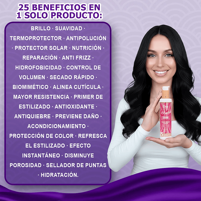 25 Beneficios Cloe Unlimited Star 200 Ml Leave In
