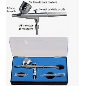 REPUESTO DE AEROGRAFO Ferris Kit Aerógrafo 0.3mm Aerografía Punta Kit Pistola Color Negro