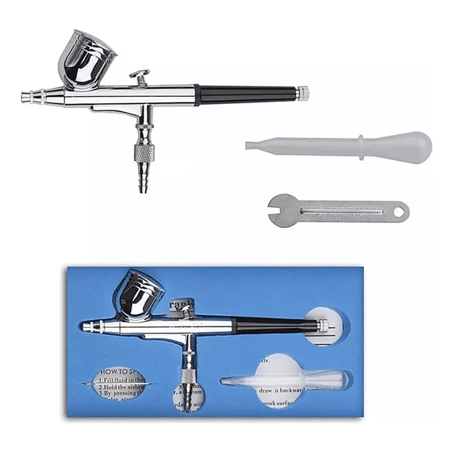 REPUESTO DE AEROGRAFO Ferris Kit Aerógrafo 0.3mm Aerografía Punta Kit Pistola Color Negro