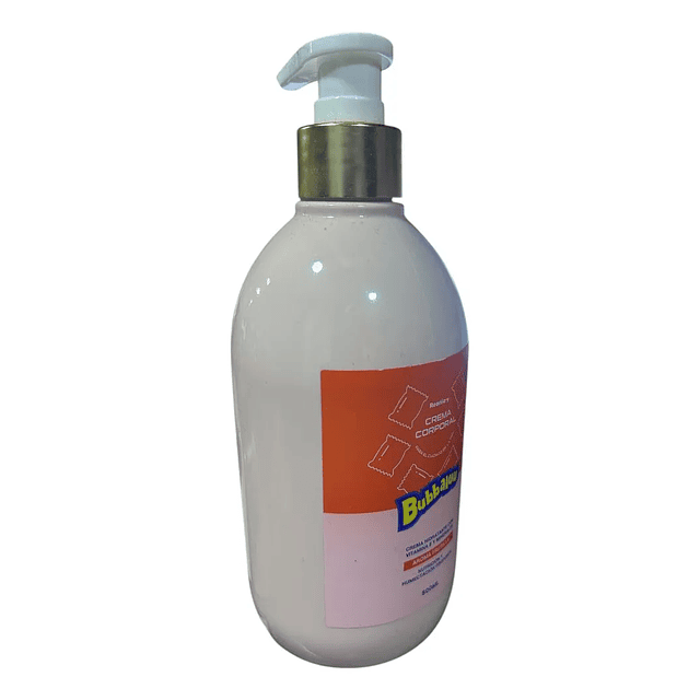 Crema Corporal Hidratacion Profunda Bubbaluu 500 Ml Frutilla 