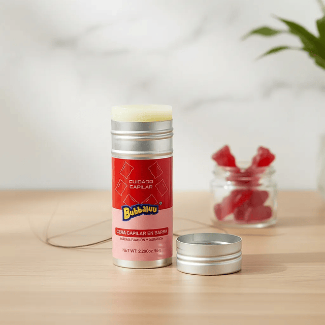 Cera Capilar Barra Fijación Flexible Antifrizz 65g Frutilla