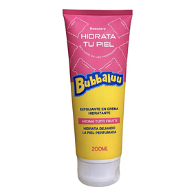 Exfoliante En Crema Hidratante Facial Y Corporal Bubbaluu Fragancia Tutti Frutti