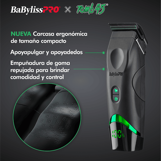 clipper TOM 45 + BASE DE CARGA   Cortadora de cabello de carga inalámbrica BaBylissPRO®