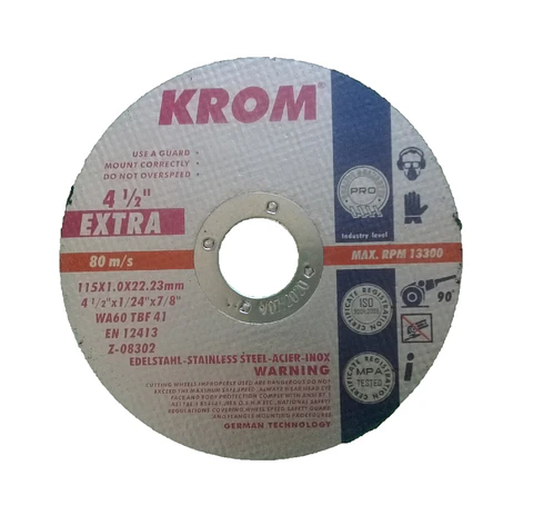 Disco de Corte Inox, para uso en herramienta manual.