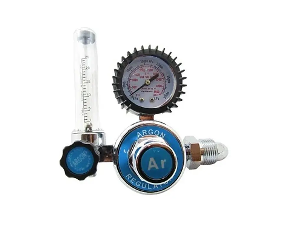 Regulador de Argon con flujometro, Cuerpo Cromado 1