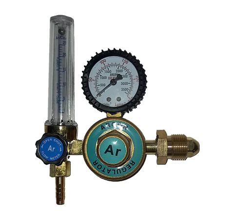 Regulador de Argon con flujometro, Cuerpo Bronce